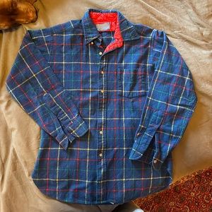 Vintage Pendleton Plaid Wool Shirt, Size M